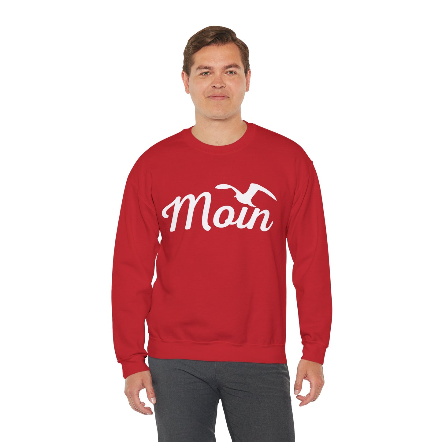 Unisex Sweatshirt - Moin mit Möwe