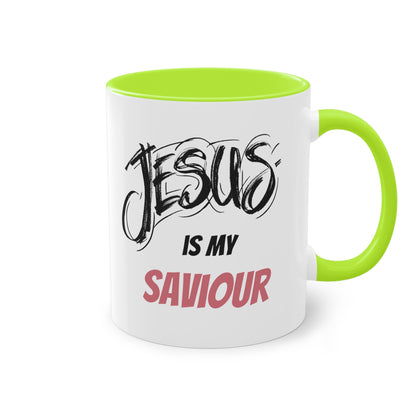 Jesus is my saviour - Zwei-Ton-Kaffeetasse