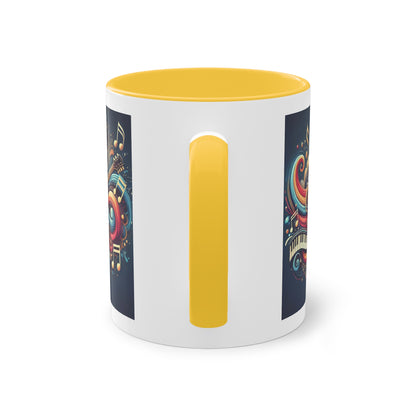 Music the strongest - Zwei-Ton-Kaffeetasse