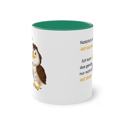 Natürlich bin ich gut gelaunt - Zwei-Ton-Kaffeetasse