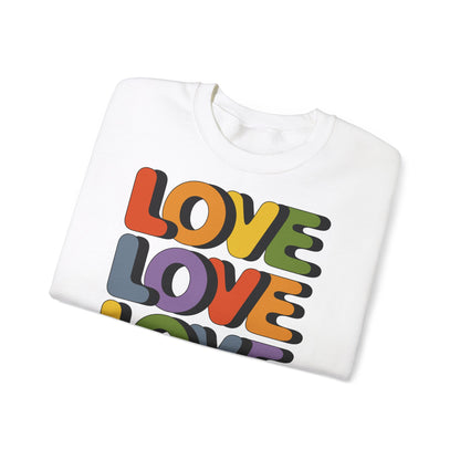 Unisex Sweatshirt - LOVE LOVE LOVE