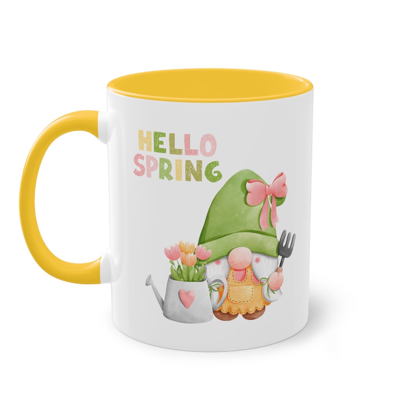 Hello Spring - Zwei-Ton-Kaffeetasse