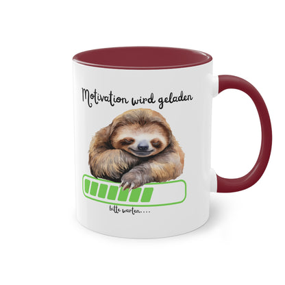 Motivation wird geladen bitte warten...  - Zwei-Ton-Kaffeetasse