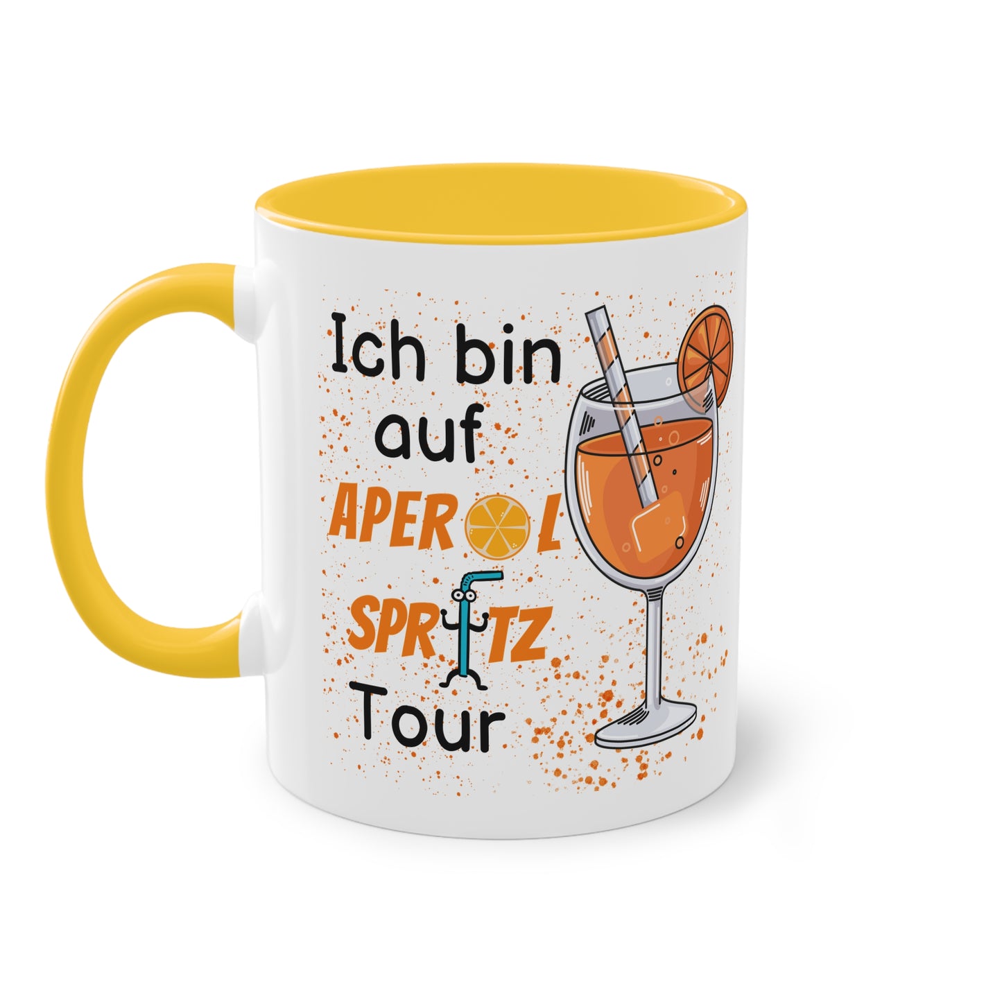 Ich bin auf Aperol Spritz Tour - Zwei-Ton-Tasse