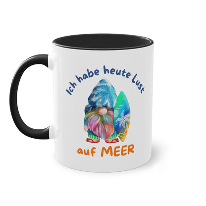 Ich habe heute Lust auf Meer - Zwei-Ton-Kaffeetasse