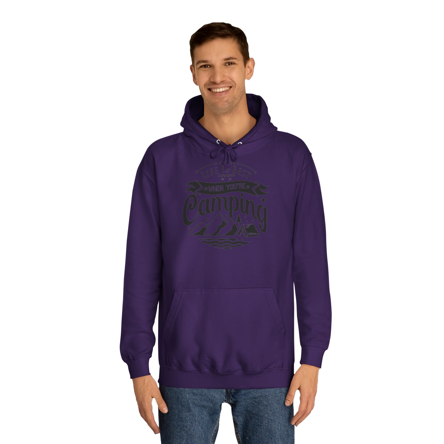 Unisex Hoodie - Life is best when you are camping (Das Leben ist besser wenn Du zeltest)