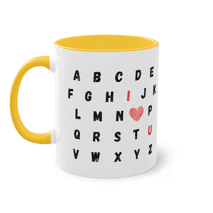 ABC I love you - Zwei-Ton-Kaffeetasse