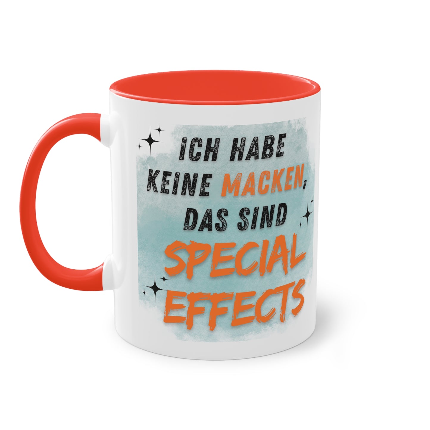 Ich habe keine Macken - Zwei-Ton-Kaffeetasse