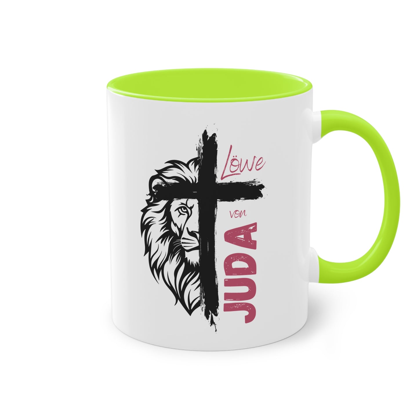 Löwe von Juda - Zwei-Ton-Kaffeetasse