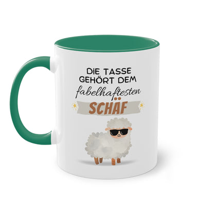 Die Tasse gehört dem fabelhaftesten Schäf - Zwei-Ton-Tasse