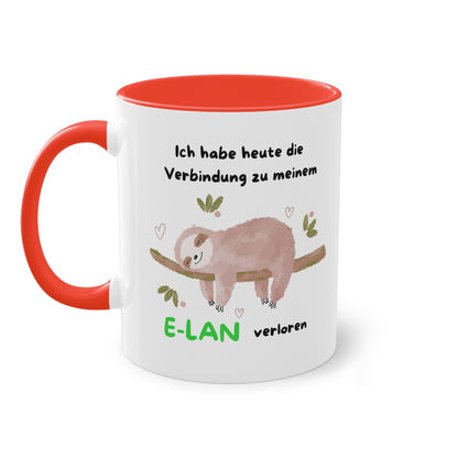 Ich habe heute die Verbindung zu meinem E-Lan verloren - Zwei-Ton-Tasse