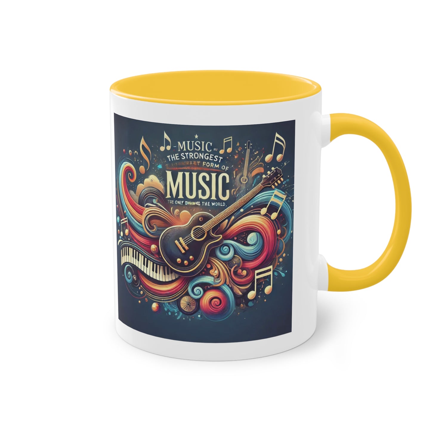 Music the strongest - Zwei-Ton-Kaffeetasse