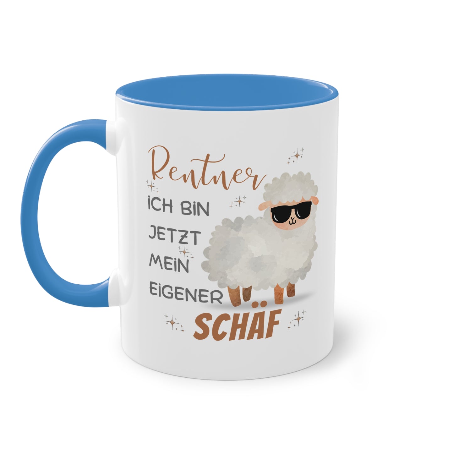 Rentner ich bin jetzt mein eigener Schäf - Zwei-Ton-Tasse