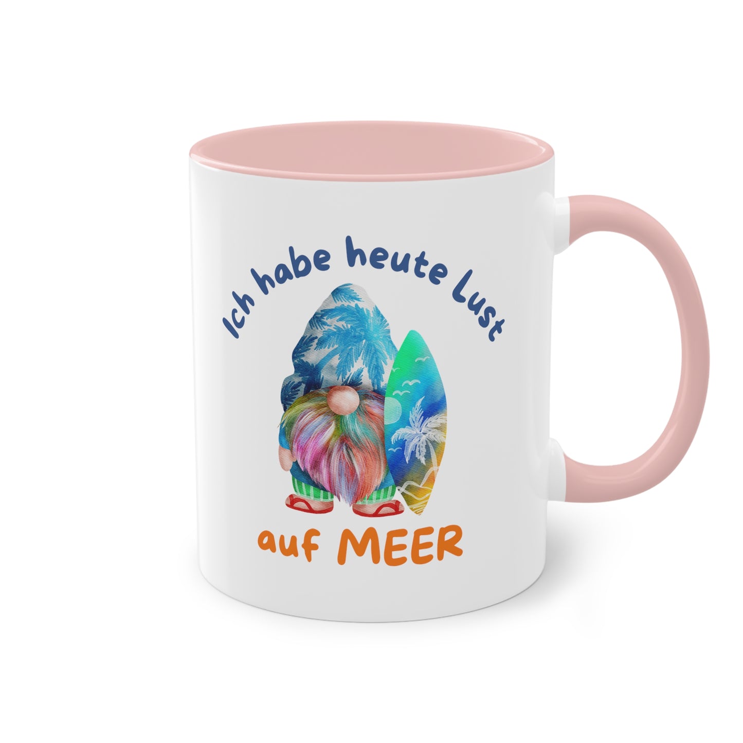 Ich habe heute Lust auf Meer - Zwei-Ton-Kaffeetasse