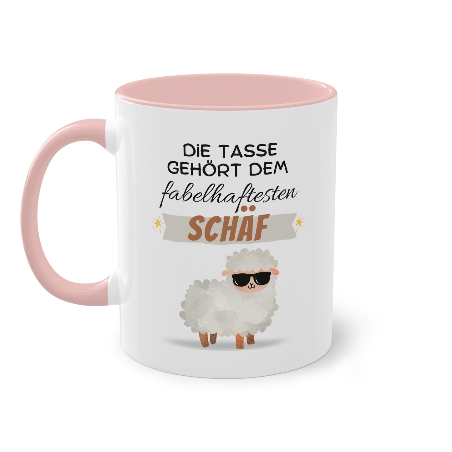 Die Tasse gehört dem fabelhaftesten Schäf - Zwei-Ton-Tasse