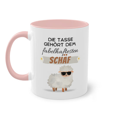 Die Tasse gehört dem fabelhaftesten Schäf - Zwei-Ton-Tasse