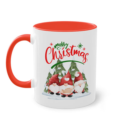 Merry Christmas Wichtel - Zwei-Ton-Tasse