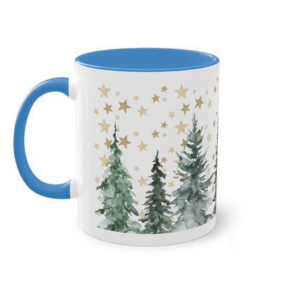Tannenbaumlandschaft - Zwei-Ton-Tasse