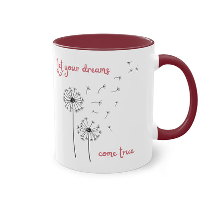 Let your dreams come true - Zwei-Ton-Kaffeetasse