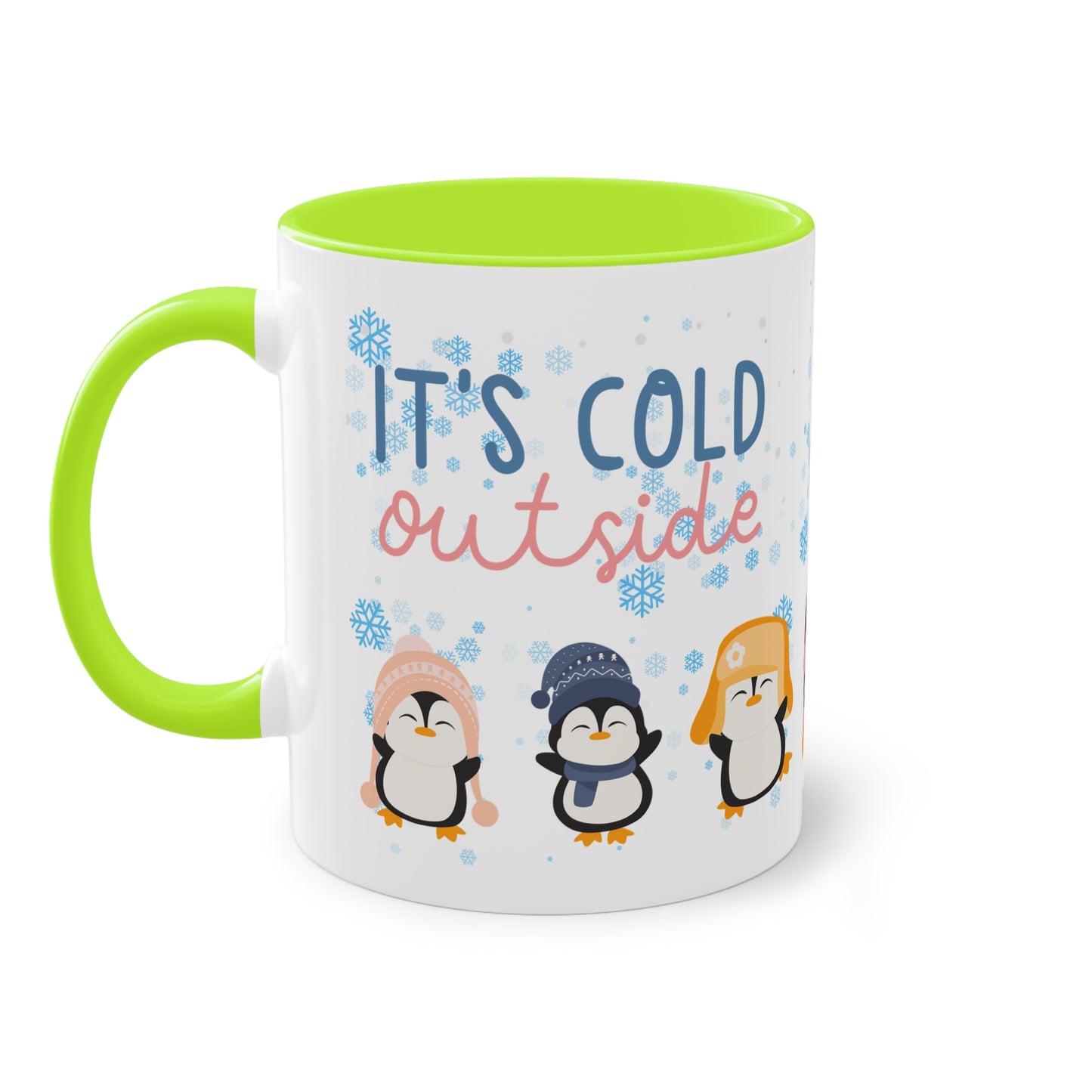 It´s cold outside - Zwei-Ton-Kaffeetasse