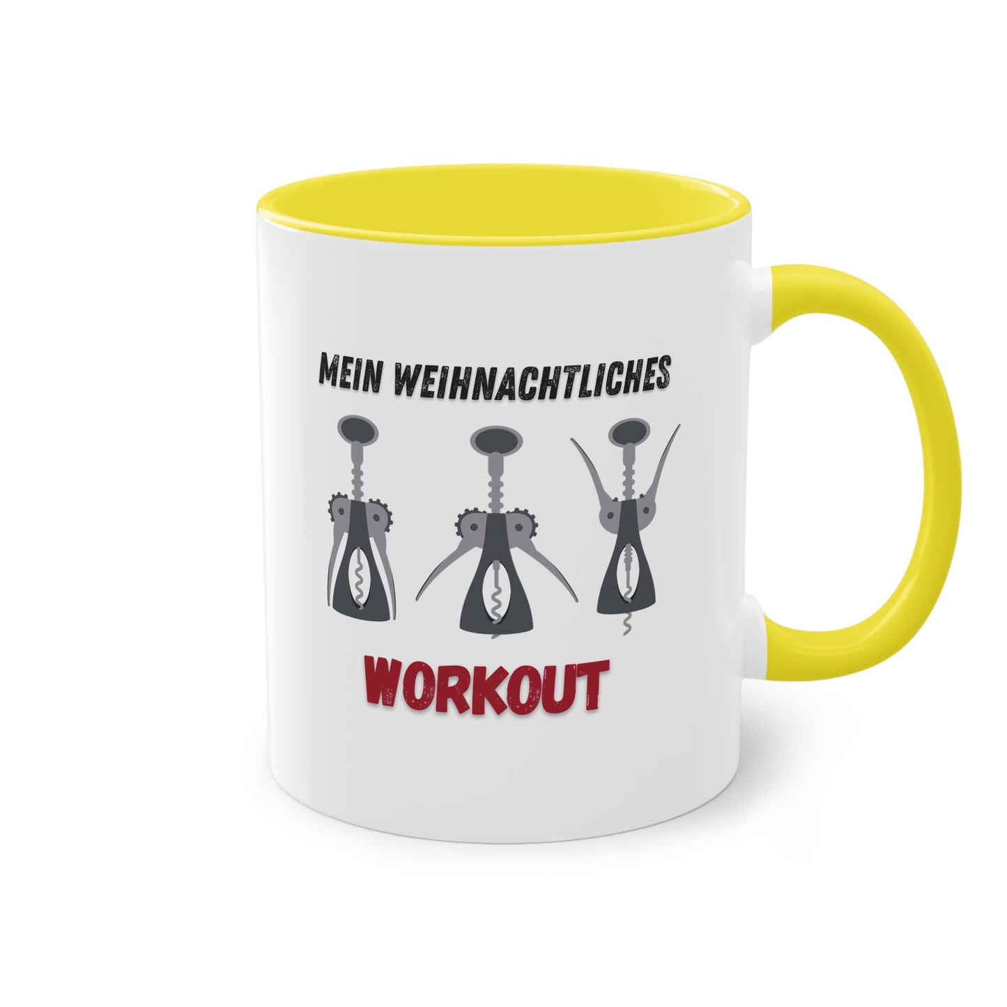 Mein weihnachtliches Workout - Zwei-Ton-Kaffeetasse