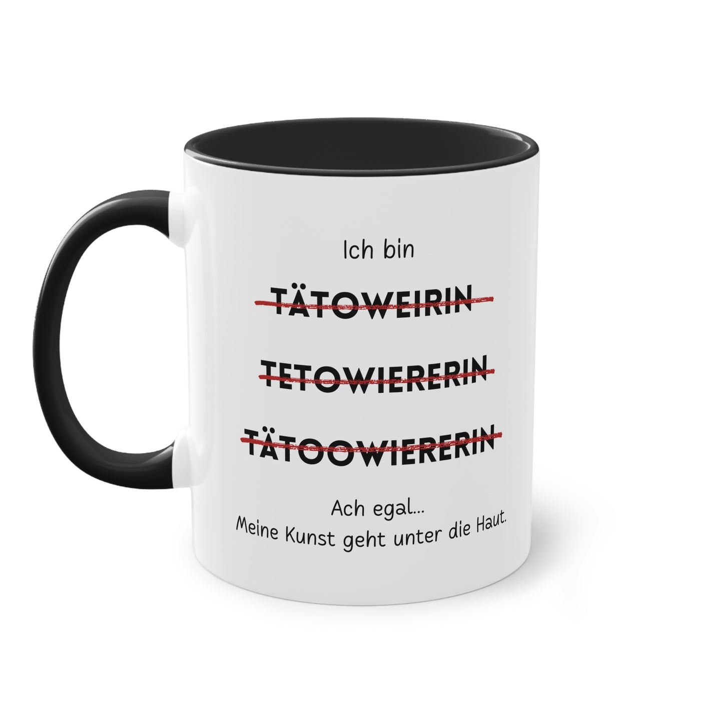 Ich bin Tätowiererin - Zwei-Ton-Tasse
