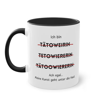 Ich bin Tätowiererin - Zwei-Ton-Tasse