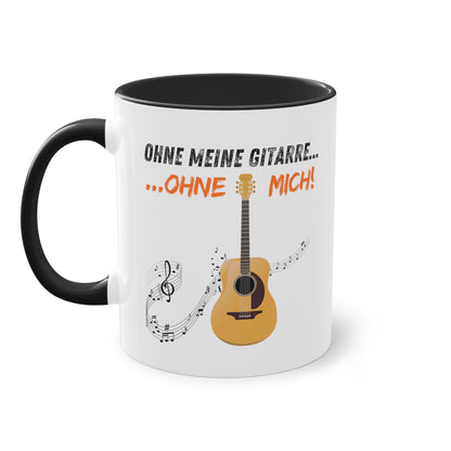 Ohne meine Gitarre...Ohne mich...! - Zwei-Ton-Kaffeetasse