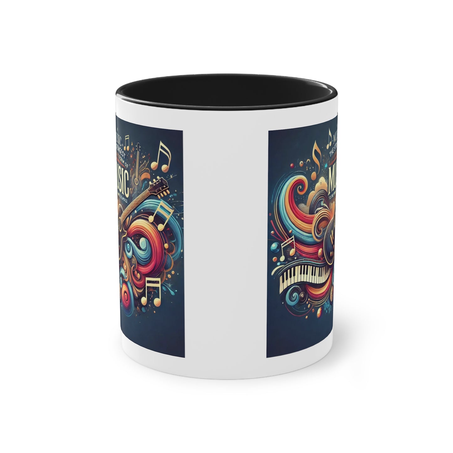 Music the strongest - Zwei-Ton-Kaffeetasse