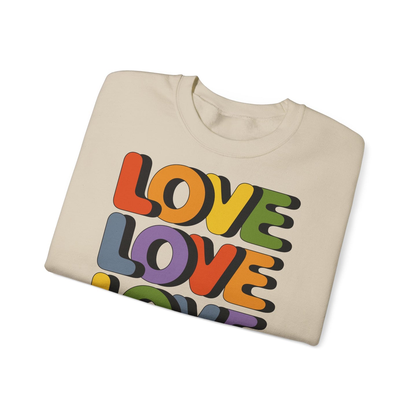 Unisex Sweatshirt - LOVE LOVE LOVE