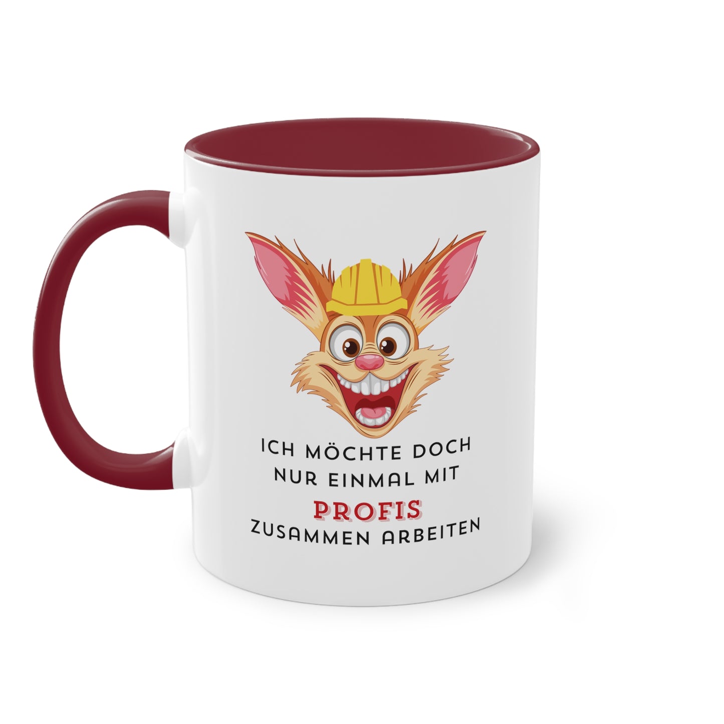 Ich möchte doch nur einmal mit Profis - Zwei-Ton-Kaffeetasse