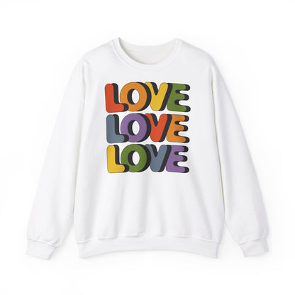 Unisex Sweatshirt - LOVE LOVE LOVE