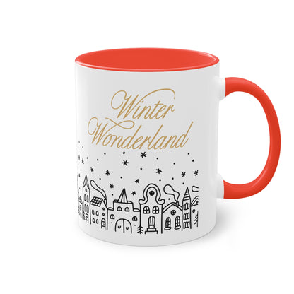 Winter-Wonderland - Zwei-Ton-Kaffeetasse