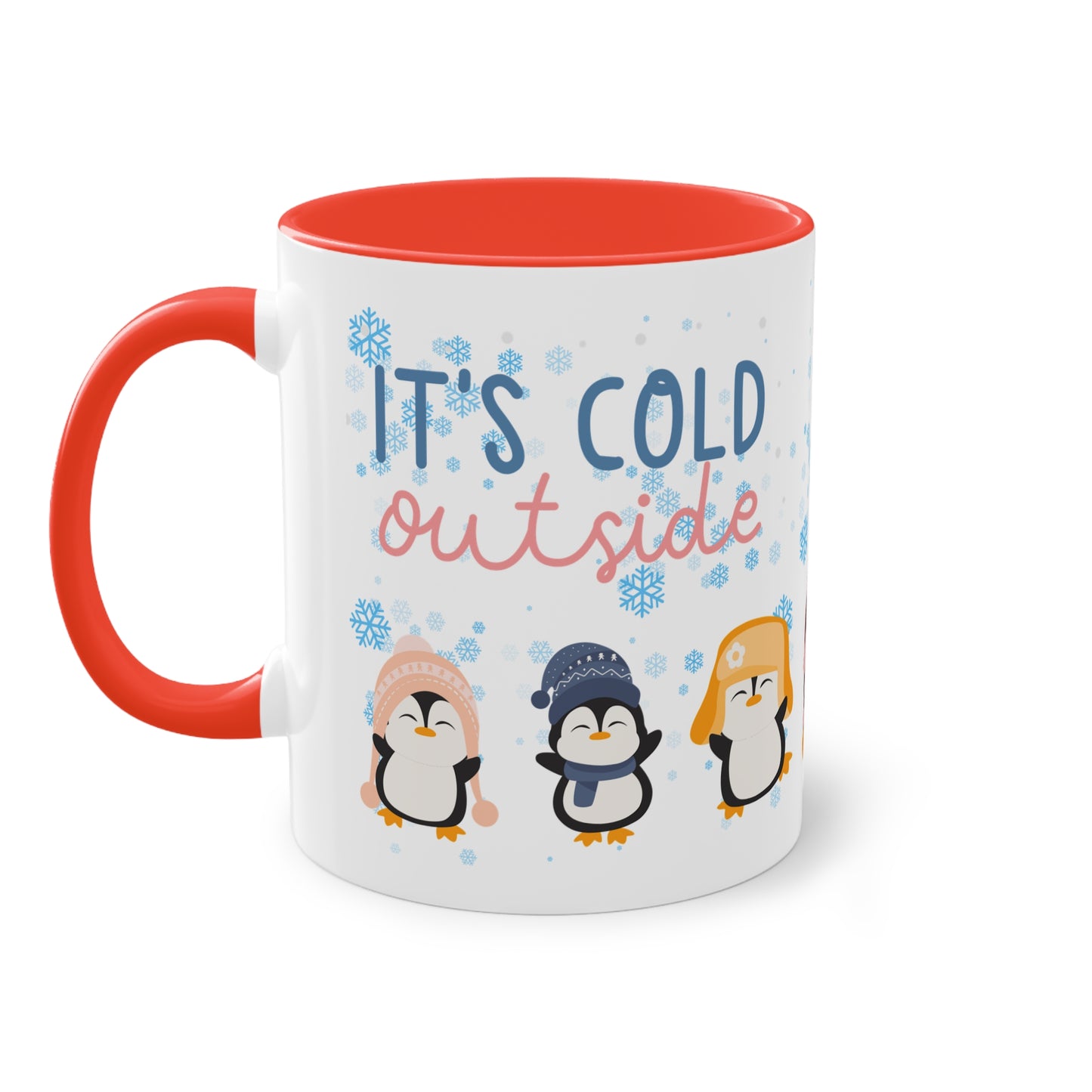 It´s cold outside - Zwei-Ton-Kaffeetasse