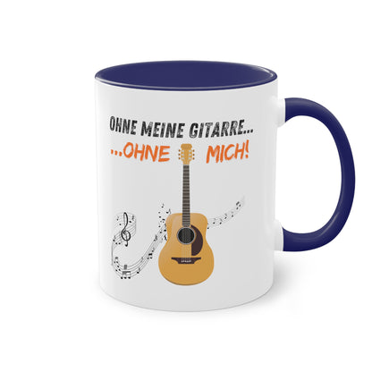 Ohne meine Gitarre...Ohne mich...! - Zwei-Ton-Kaffeetasse