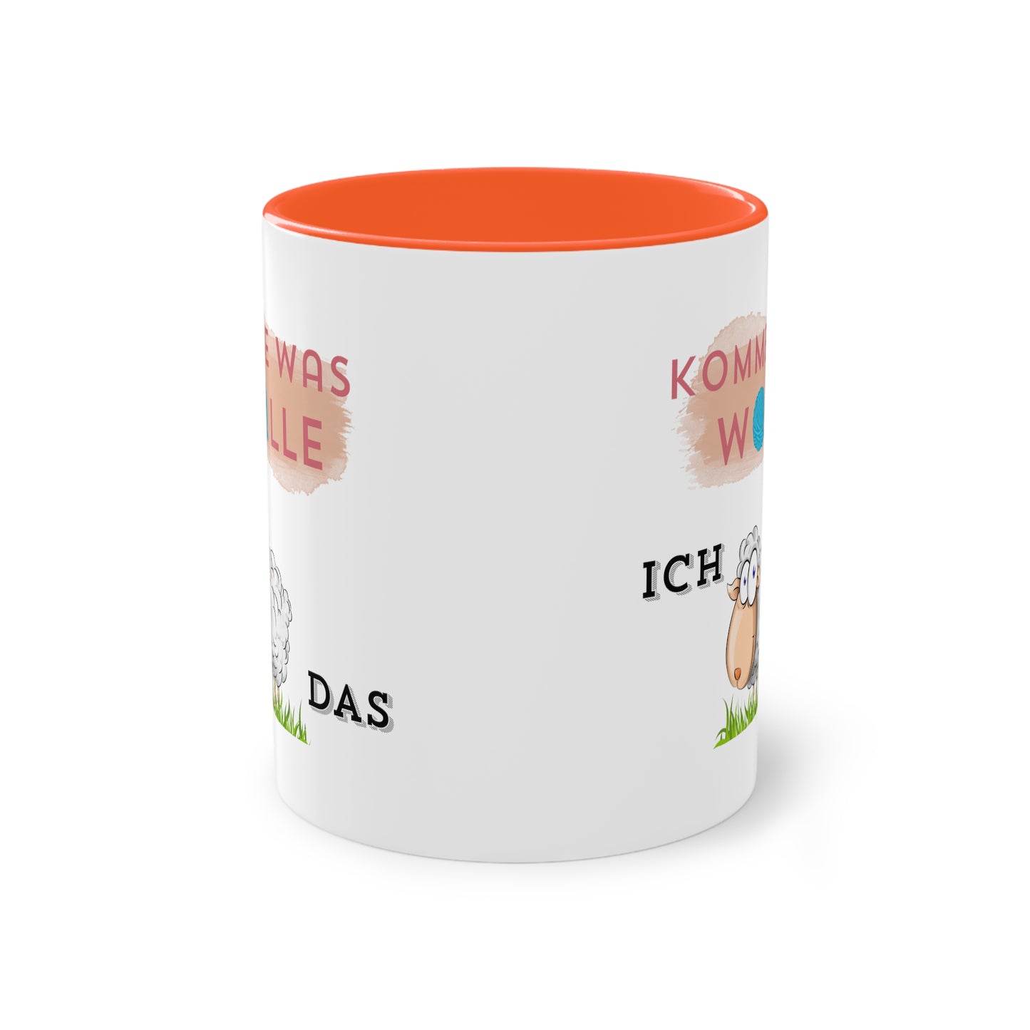 Komme was Wolle ich schaffe das - Zwei-Ton-Kaffeetasse