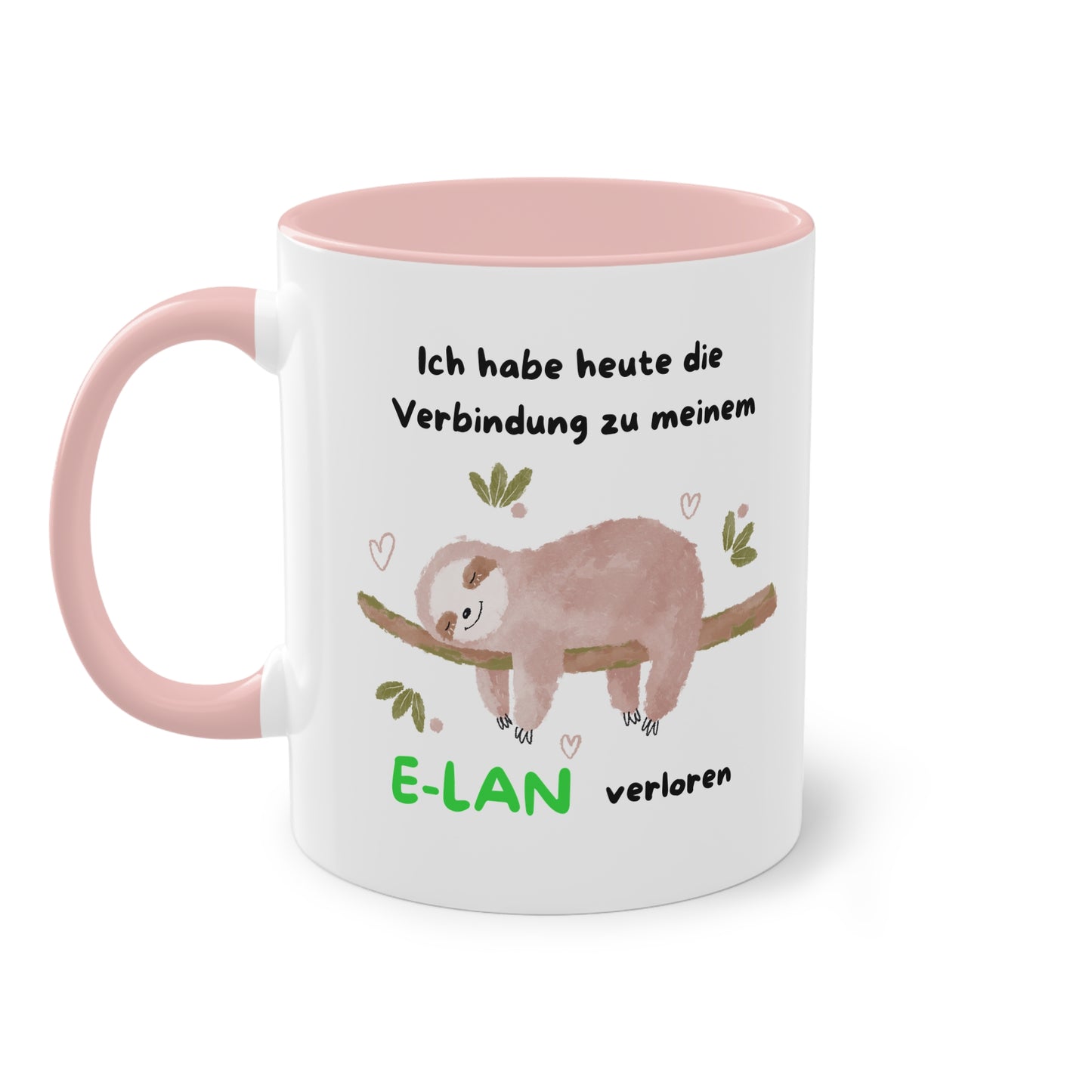 Ich habe heute die Verbindung zu meinem E-Lan verloren - Zwei-Ton-Tasse