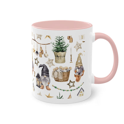 Weihnachtswichtel - Zwei-Ton-Kaffeetasse