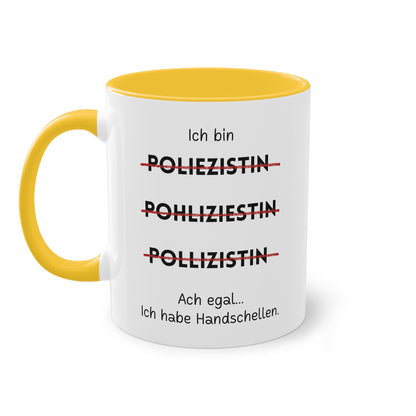 Ich bin Polizistin - Zwei-Ton-Tasse