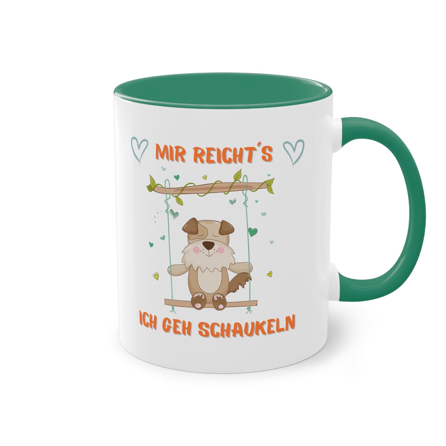 Mir reicht´s: Ich geh schaukeln - Zwei-Ton-Kaffeetasse