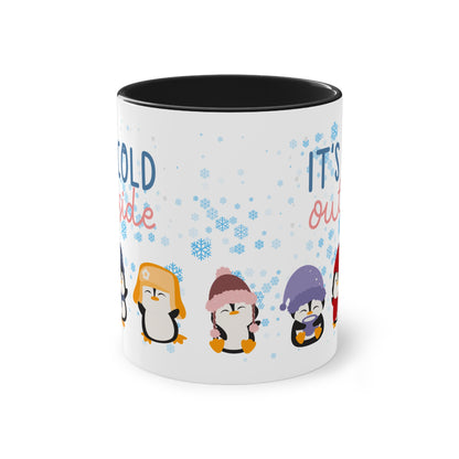 It´s cold outside - Zwei-Ton-Kaffeetasse