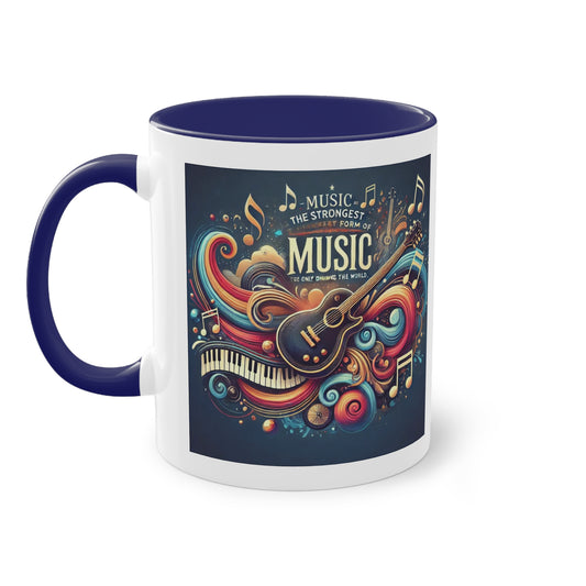 Music the strongest - Zwei-Ton-Kaffeetasse