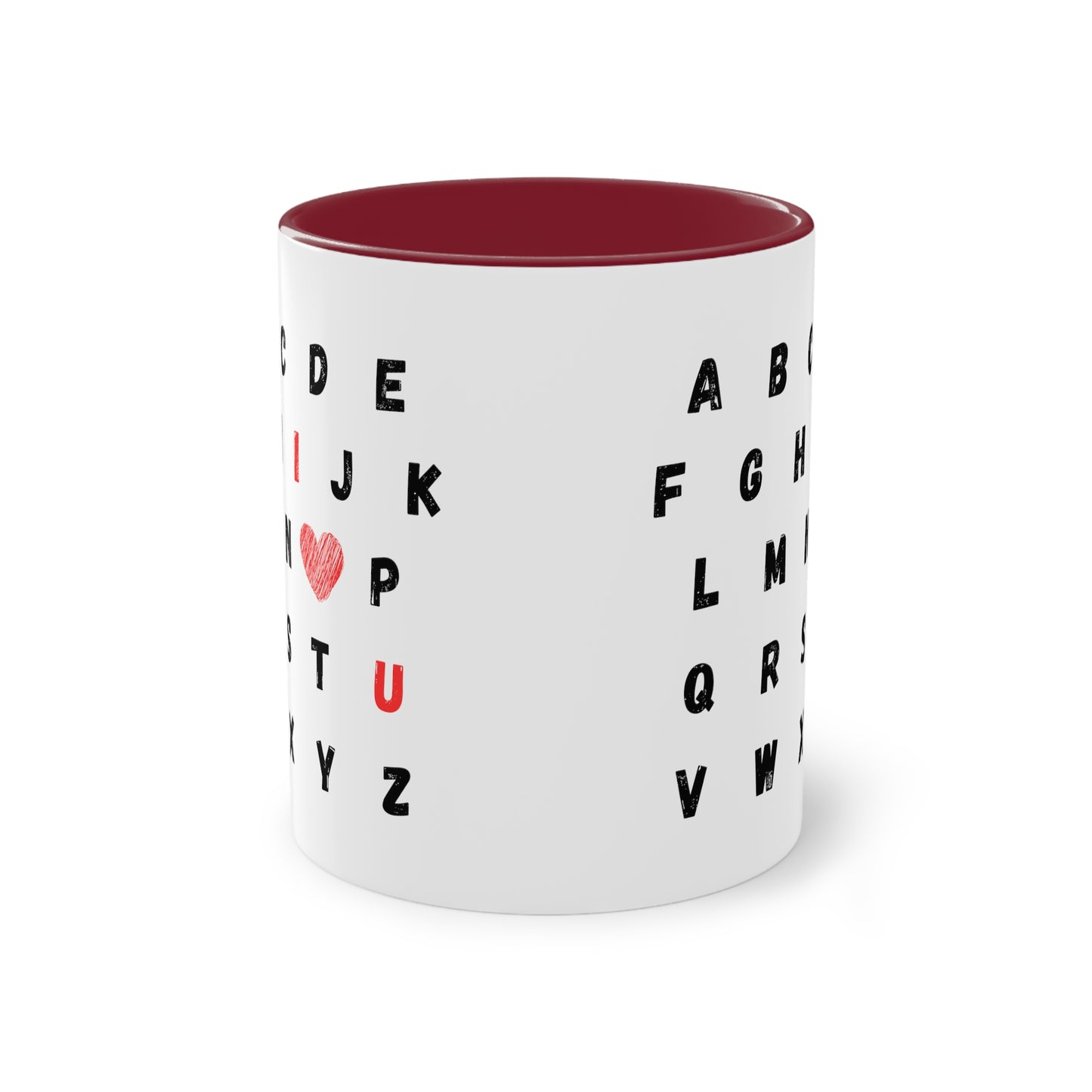 ABC I love you - Zwei-Ton-Kaffeetasse