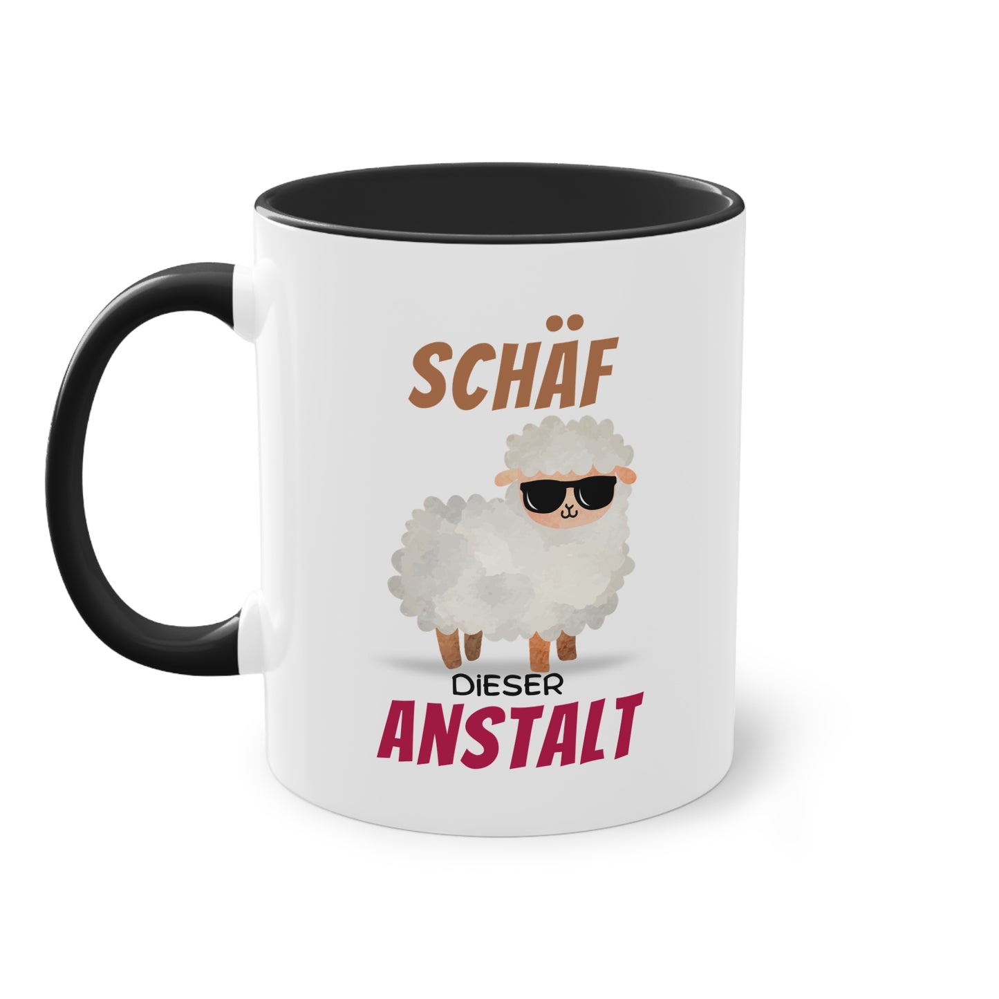 Schäf dieser Anstalt - Zwei-Ton-Tasse