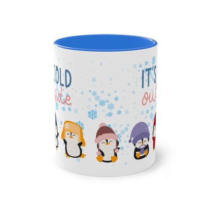 It´s cold outside - Zwei-Ton-Kaffeetasse