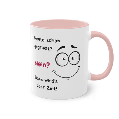 Heute schon gegrinst - Zwei-Ton-Kaffeetasse