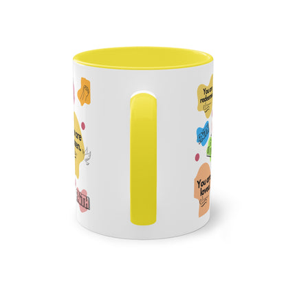 Bibelverse - Zwei-Ton-Kaffeetasse