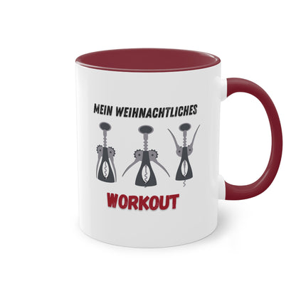 Mein weihnachtliches Workout - Zwei-Ton-Kaffeetasse