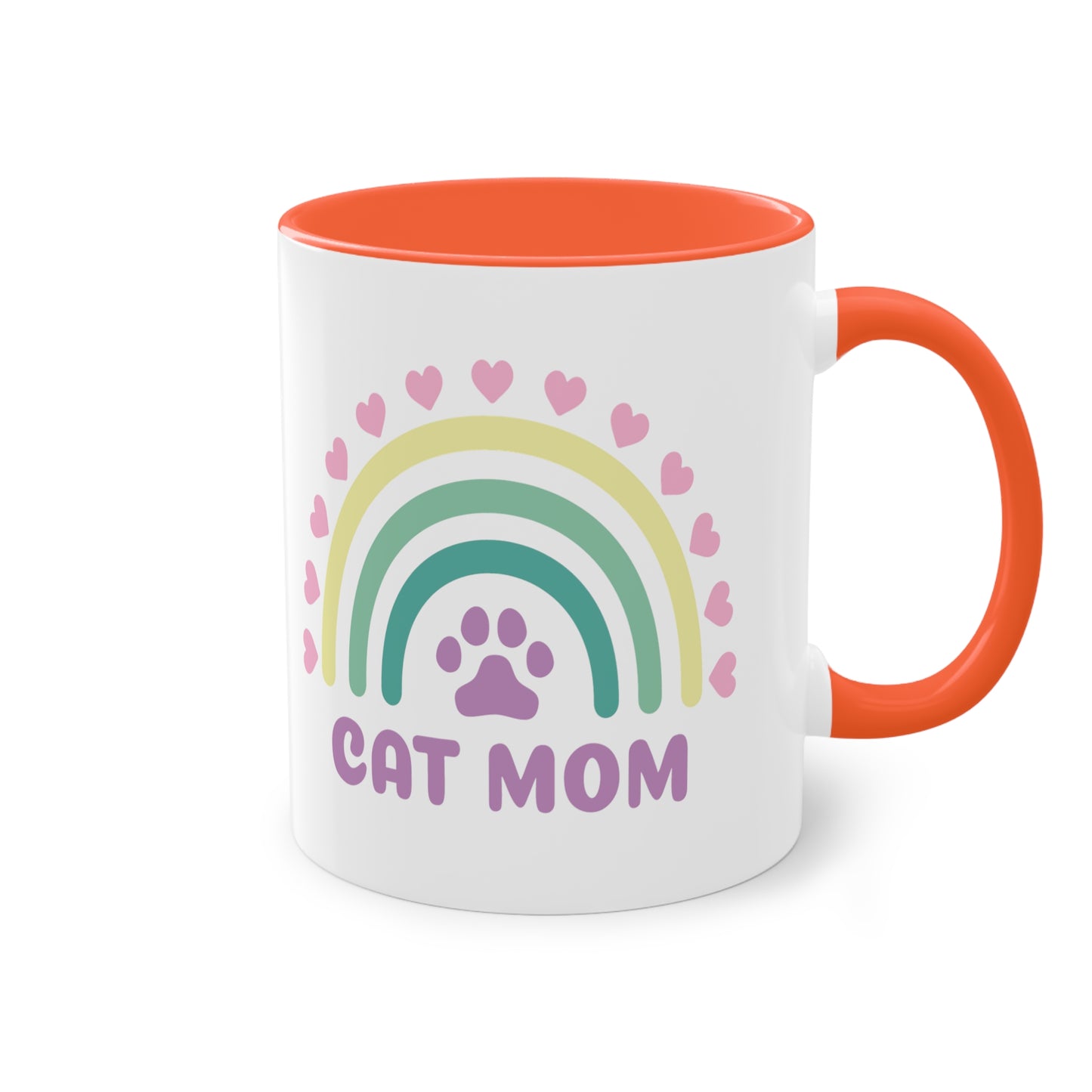 Cat Mom - Zwei-Ton-Kaffeetasse