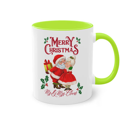 Merry Christmas Mr. & Mrs. Claus - Zwei-Ton-Kaffeetasse